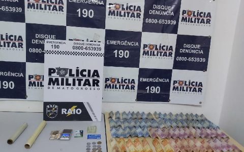 Equipe RAIO da PM prende suspeitos com droga e dinheiro no bairro do Porto