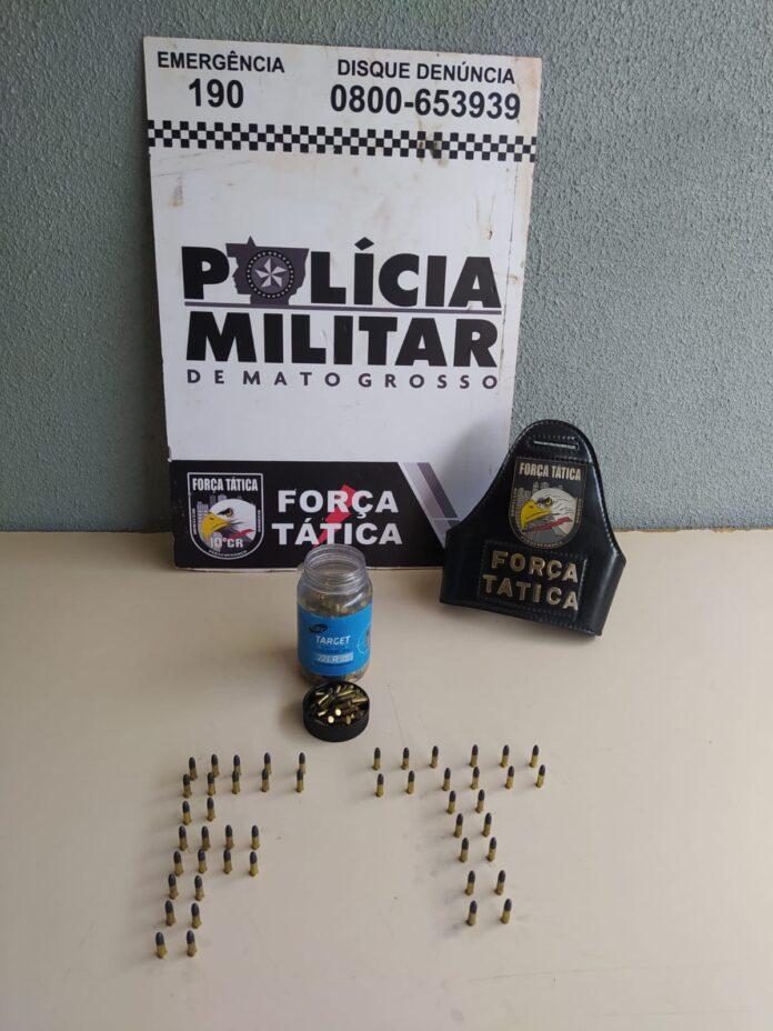 Homem é preso pelo porte ilegal de 500 munições em Vila Rica
