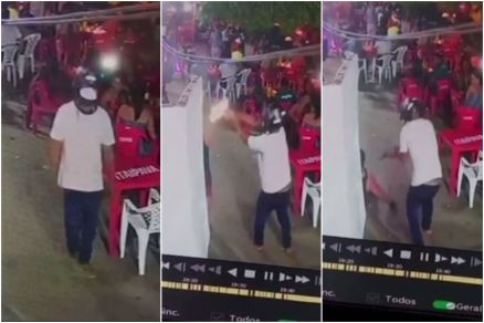 Vídeo mostra atirador matando homem em distribuidora em MT