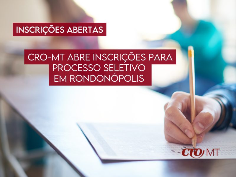 MT:  CRO abre inscrições para processo seletivo em Rondonópolis