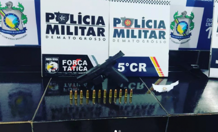 Polícia Militar prende motorista por disparo de arma de fogo e ameaça