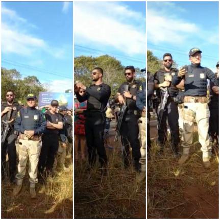 ESTRADAS LIBERADAS: ‘Bloqueia duas horas. Libera uma hora’; diz policial em negociação com manifestantes