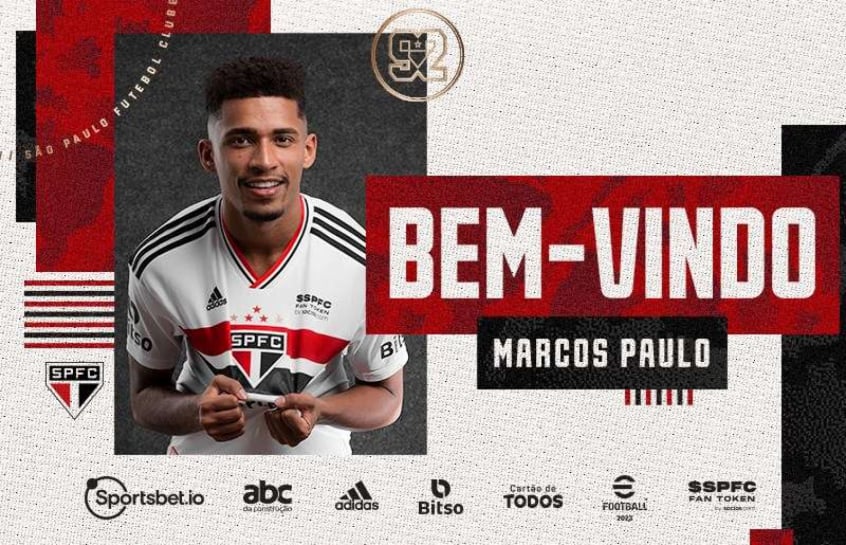 São Paulo anuncia contratação do atacante Marcos Paulo, do Atlético de Madrid