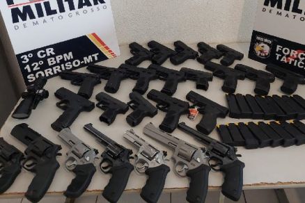 25 ARMAS RECUPERADAS: Trio suspeito de furtar armamento de casa de pesca é detido