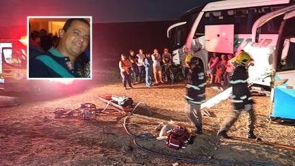 Professor é identificado como vítima fatal de batida entre ônibus em MT