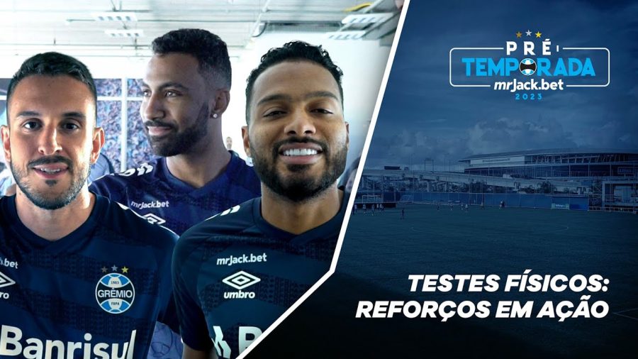 Reforços do Grêmio fazem testes físicos no CT