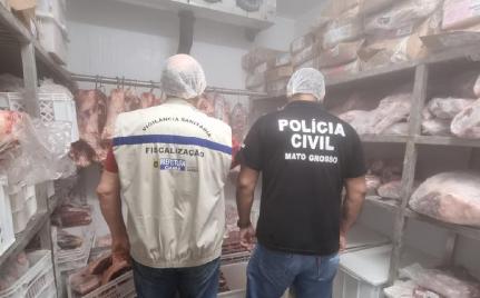 238 kg de carne são apreendidos em açougue do Santa Isabel