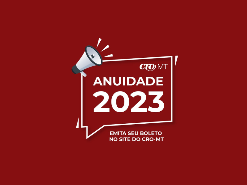 MT:  Pagamento da anuidade 2023 já está disponível