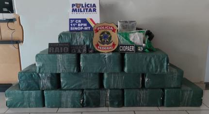 Piloto é preso transportando 462 kg de cocaína no interior de MT