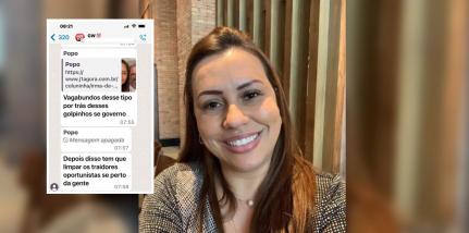 Ex-secretária denuncia irmão de prefeito após xingamentos em grupo de Whats