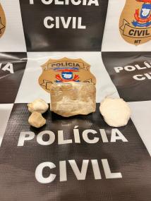 Polícia apreende porções de cocaína e pasta base no interior de MT