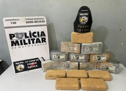 Trio é preso com 15 quilos de cocaína em Várzea Grande