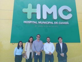 MT:  VISITA DE CORTESIA Diretor-geral e técnico da ECSP apresentam estrutura hospitalar do HMC ao promotor da Saúde de Cuiabá