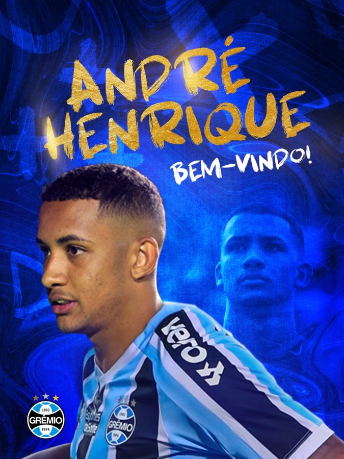 Grêmio anuncia a chegada do centroavante André Henrique