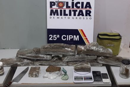 EM VG: Homem é preso em flagrante pela PM com oito tabletes de maconha