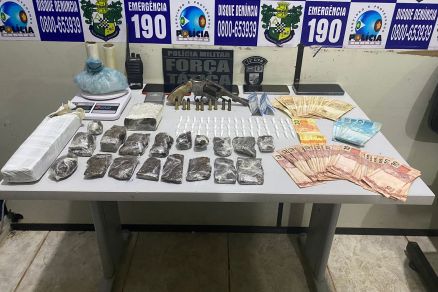 COM ARMAS E DROGAS: Integrantes de quadrilha do tráfico são presos no interior de MT