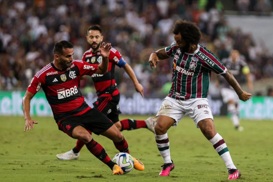 Com Felipe Melo expulso, Fluminense segura Flamengo na ida pelas oitavas da Copa do Brasil