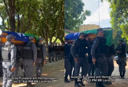 Polícia Militar presta homenagem em enterro de sargento