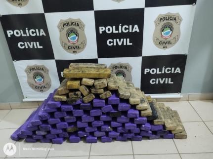 Polícia Civil apreende mais de 580 quilos de entorpecentes em rota do tráfico entre MT e MS