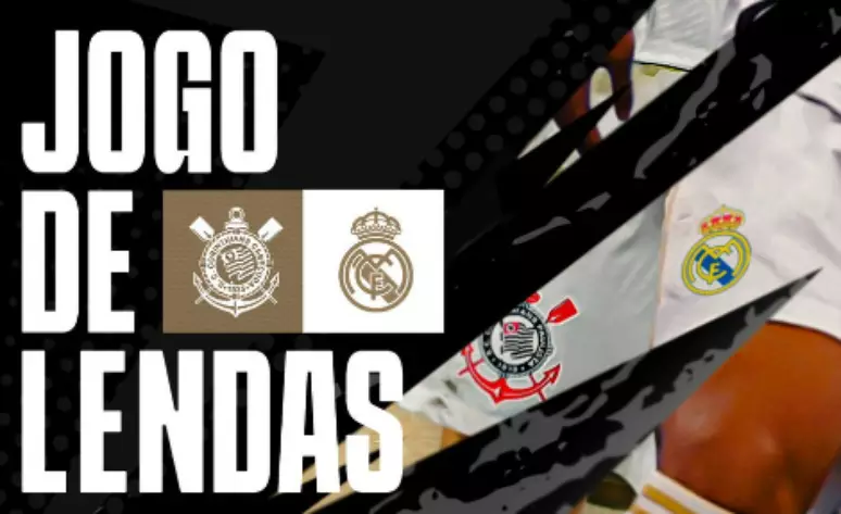 Perfil do Real Madrid erra e usa escudo do Corinthians Cabeçuda ao anunciar amistoso de ídolos