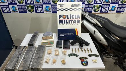 PM prende integrantes de organização criminosa e apreende arma e drogas