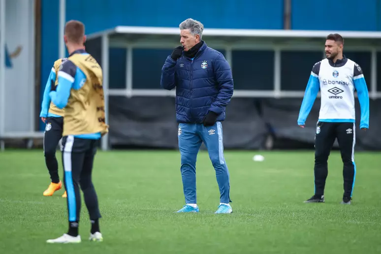 Com Renato Gaúcho no comando, Grêmio faz treino tático no campo de olho em duelo contra o Fortaleza