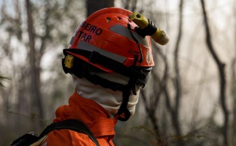 Corpo de Bombeiros combate nove incêndios florestais em Mato Grosso neste domingo (27)