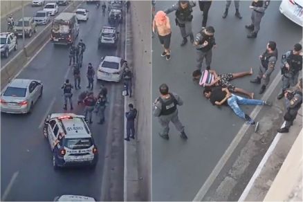 PM persegue, atira e prende bandidos na Trincheira Jurumirim