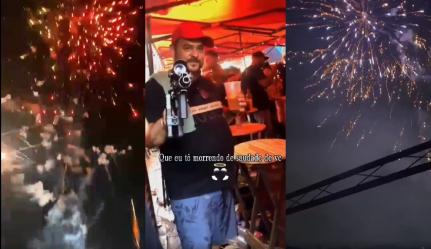 ‘SAUDADES DE VOCÊ’:  Vídeo – Bandidos soltam fogos para homenagear líder morto do CV