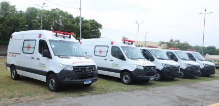 MT:  SAÚDE PUBLICA:  VG recebe 5 ambulâncias avaliadas em R$ 2 milhões