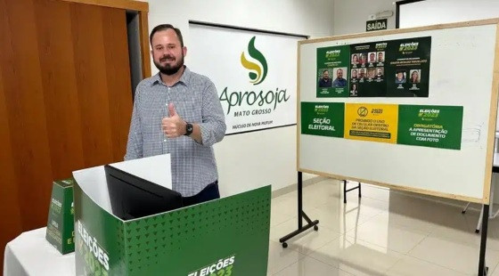 MT:  TRIÊNIO 2024 A 2026:   Novo presidente da Aprosoja, Lucas Beber vai focar trabalho na “sustentabilidade socioambiental”