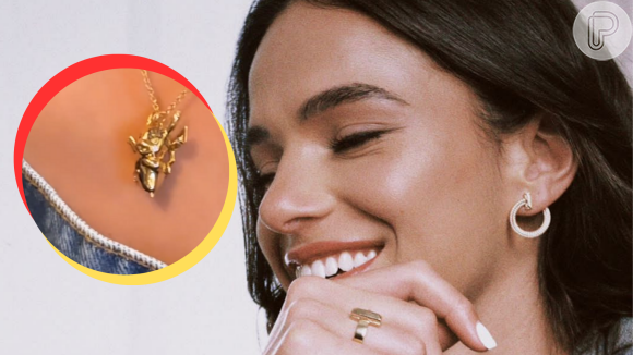 Bruna Marquezine ‘pira’ com joia do Pokémon, avaliada em R$ 140 mil: ‘Nada pode ser melhor que Pikachu com diamante’