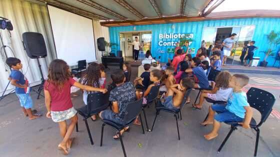 MT:   CULTURA E EDUCAÇÃO:    Cerca de 2 mil crianças foram atendidas pela Biblioteca Container em 2023