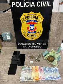 Polícia Civil prende três jovens por tráfico de drogas em Lucas do Rio Verde