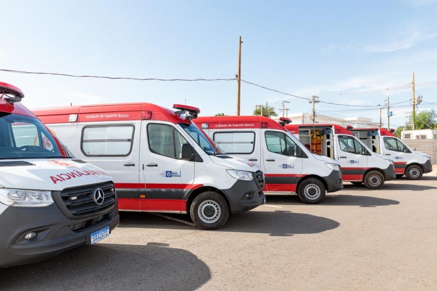 MT:  DEZ NOVAS AMBULÂNCIAS:  Governo de Mato Grosso investe R$ 4 milhões na renovação de frota do Samu