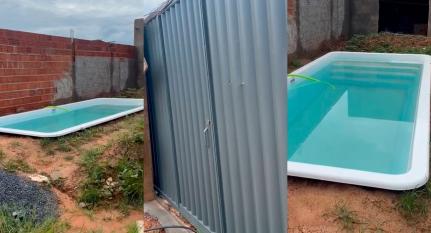 Imagens mostram casa com piscina em área ocupada por ‘invasores