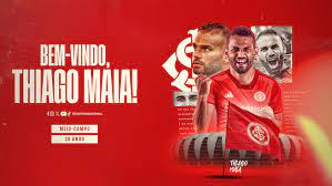 Internacional oficializa empréstimo com opção de compra de Thiago Maia, do Flamengo