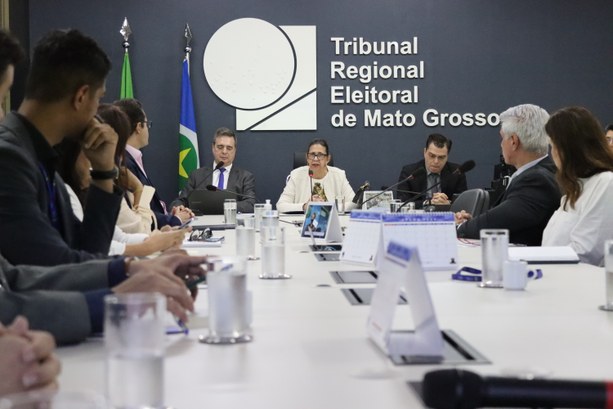 MT:  Em reunião, gestão acompanha cumprimento do Plano Geral das Eleições de 2024