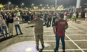 Bombeiros participam de simulado de evacuação e plano de emergência em Universidade de Lucas do Rio Verde