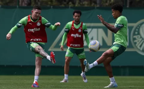 Palmeiras segue preparação para enfrentar o Vasco, e Abel prepara mudanças na escalação