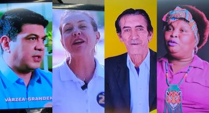 Flávia explora imagem de vice e demais candidatos repetem programa eleitoral