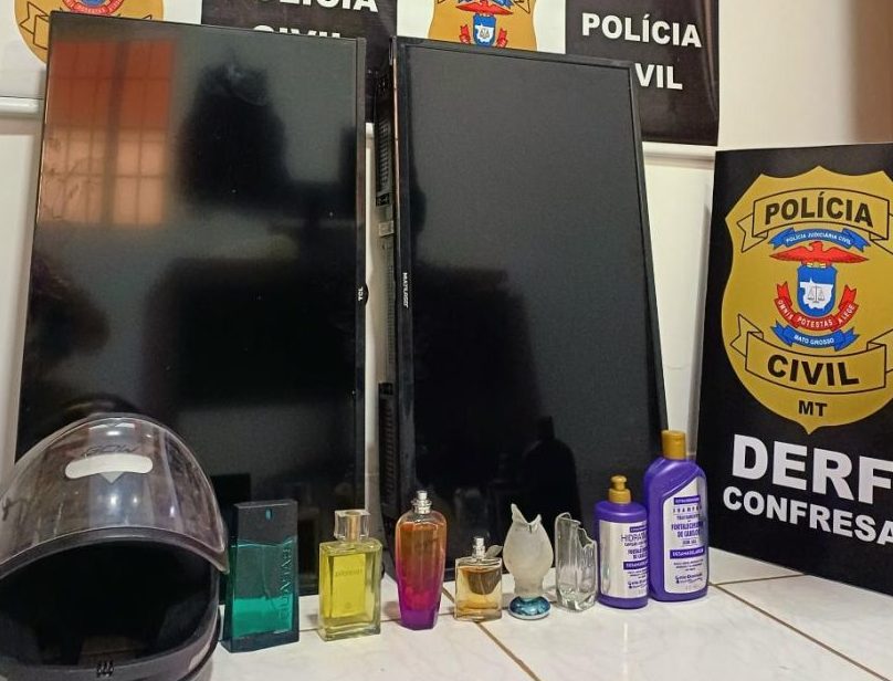 Polícia Civil prende autor de furto a residência e recupera bens subtraídos em Confresa