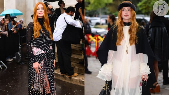 Vestido preto, transparência e mais: Marina Ruy Barbosa rouba a cena com looks elegantes durante a Semana de Moda de Paris 2024