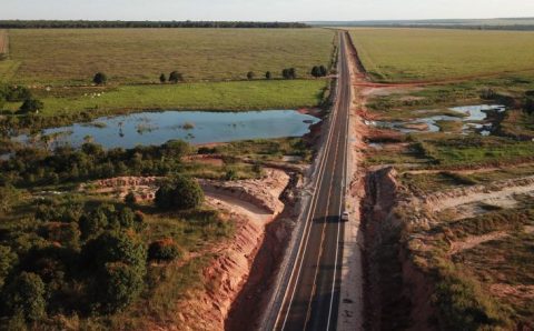 Obras na MT-129 avançam e Gaúcha do Norte está perto de ter ligação asfáltica com o restante do Estado