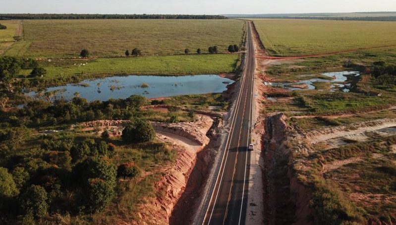 Obras na MT-129 avançam e Gaúcha do Norte está perto de ter ligação asfáltica com o restante do Estado