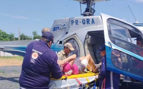 Bombeiros socorrem turista italiana que foi atacada por búfalo no Pantanal