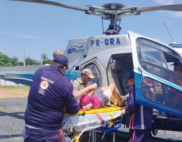 Bombeiros socorrem turista italiana que foi atacada por búfalo no Pantanal