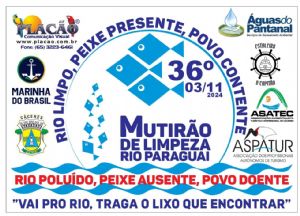 MT:  Cáceres inicia preparativos para o maior evento de limpeza do Rio Paraguai, mutirão acontece no dia 3 de novembro