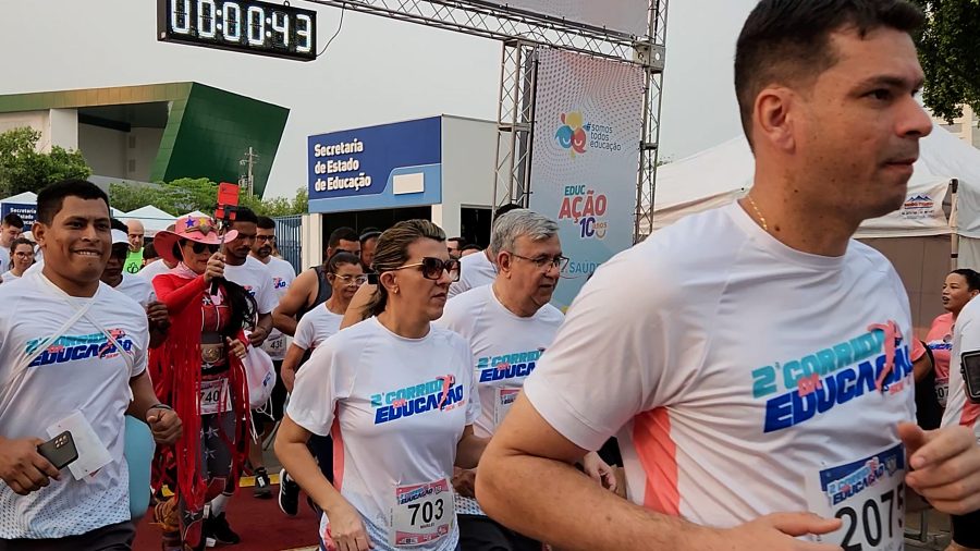 MT:  2ª CORRIDA DA EDUCAÇÃO:  Servidores da Seduc e estudantes celebram saúde e bem-estar em corrida de rua