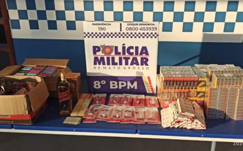 Polícia Militar prende homem com produtos contrabandeados em Alta Floresta